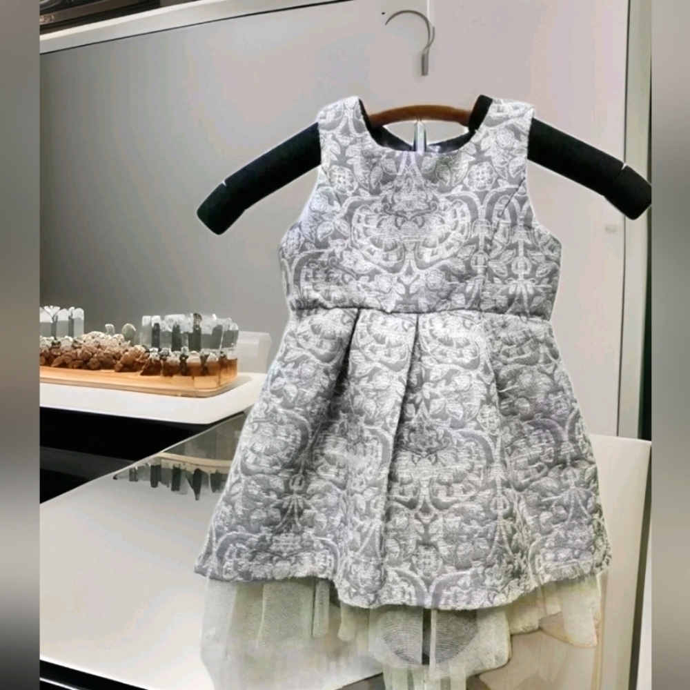 Genuine kids lilac party Dress W/ Tulle 12M girl